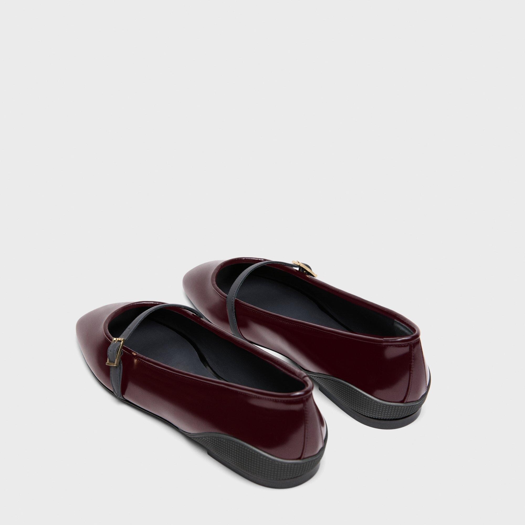 Leather Ballerina Flat - 4