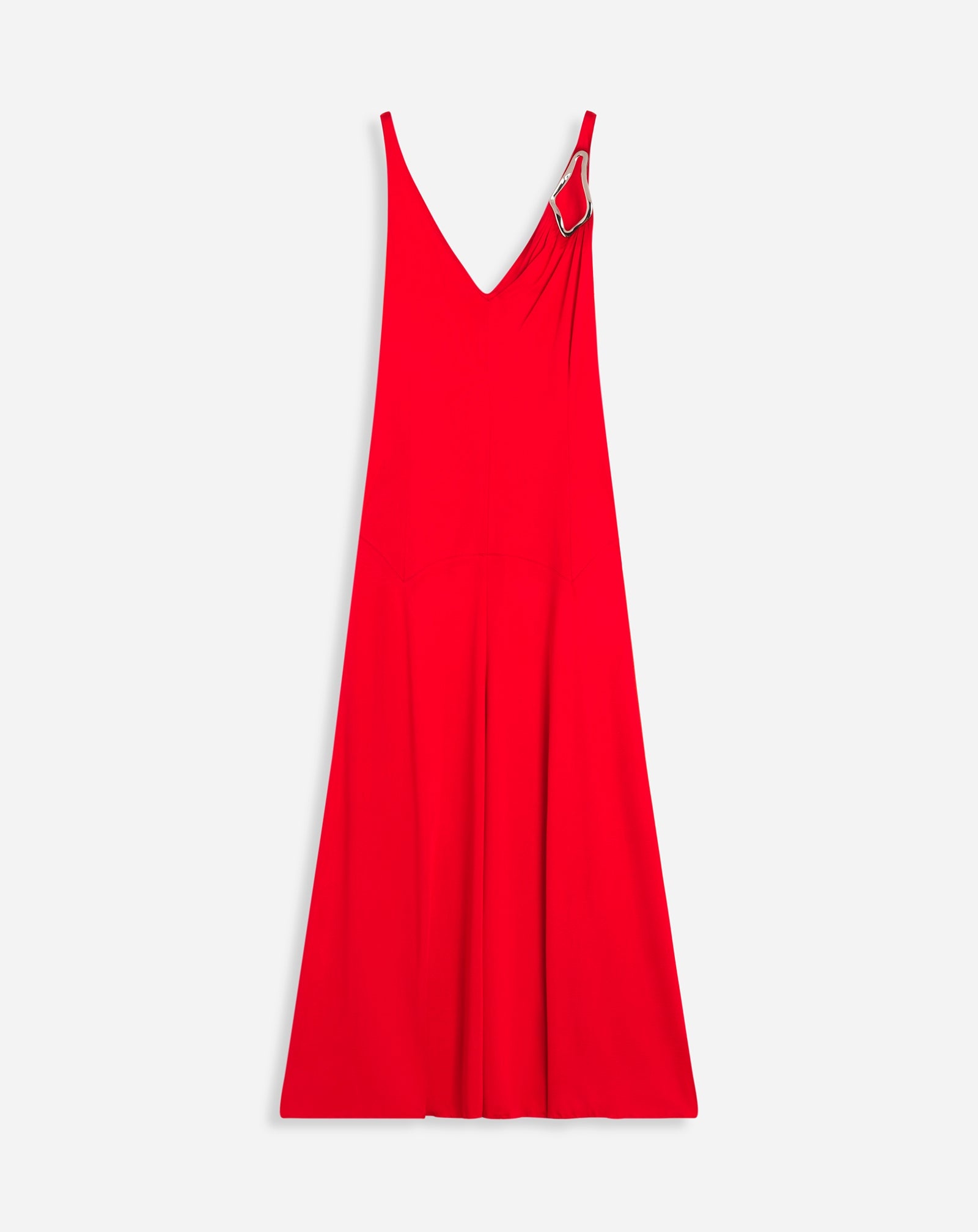 SLEEVELESS A-LINE MIDI DRESS - 1