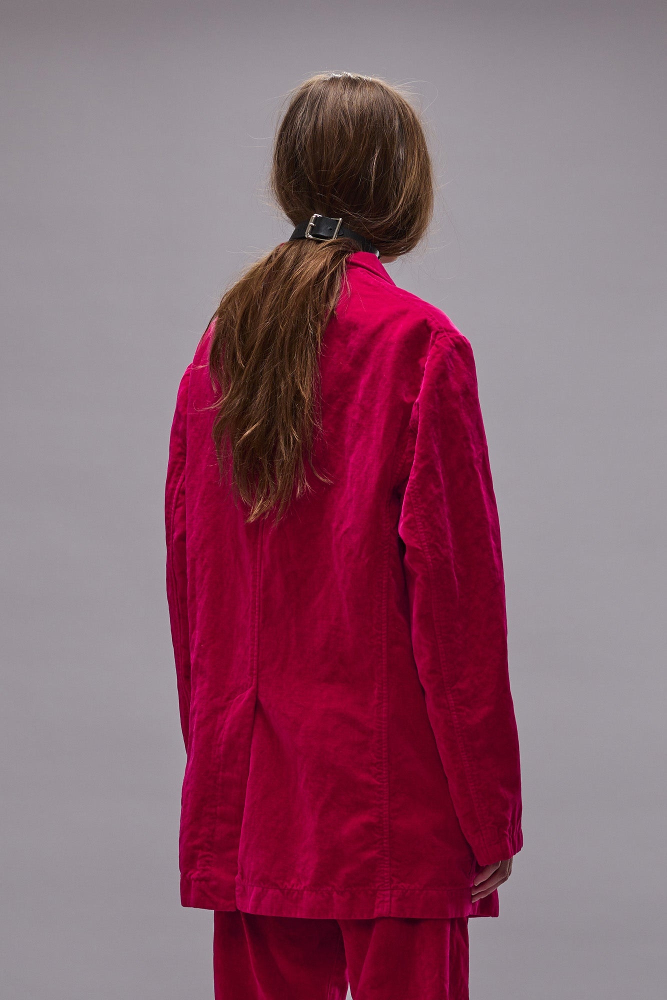 OVERSIZED RAGGED BLAZER - RASPBERRY - R13 - 6