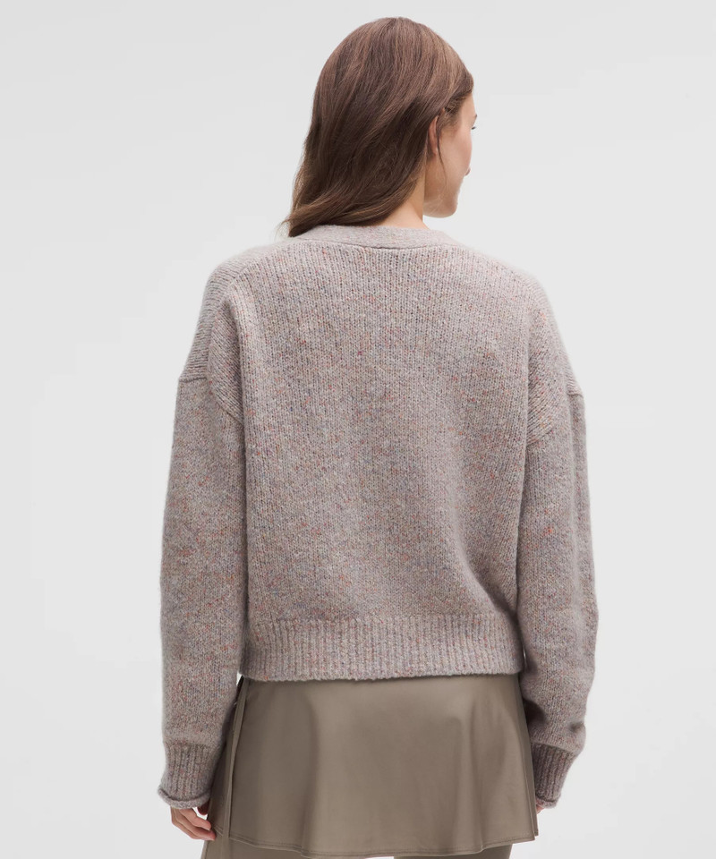 Wool-Blend Button-Up Cardigan 3