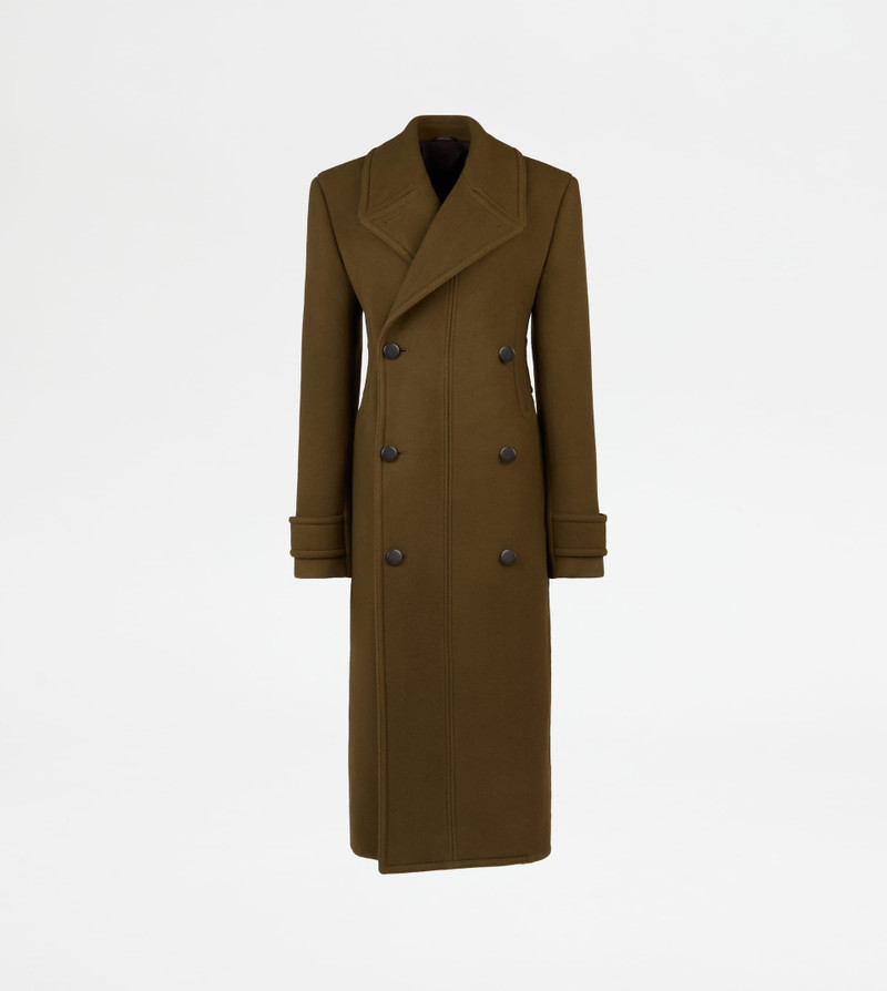 COAT IN WOOL - GREEN 1
