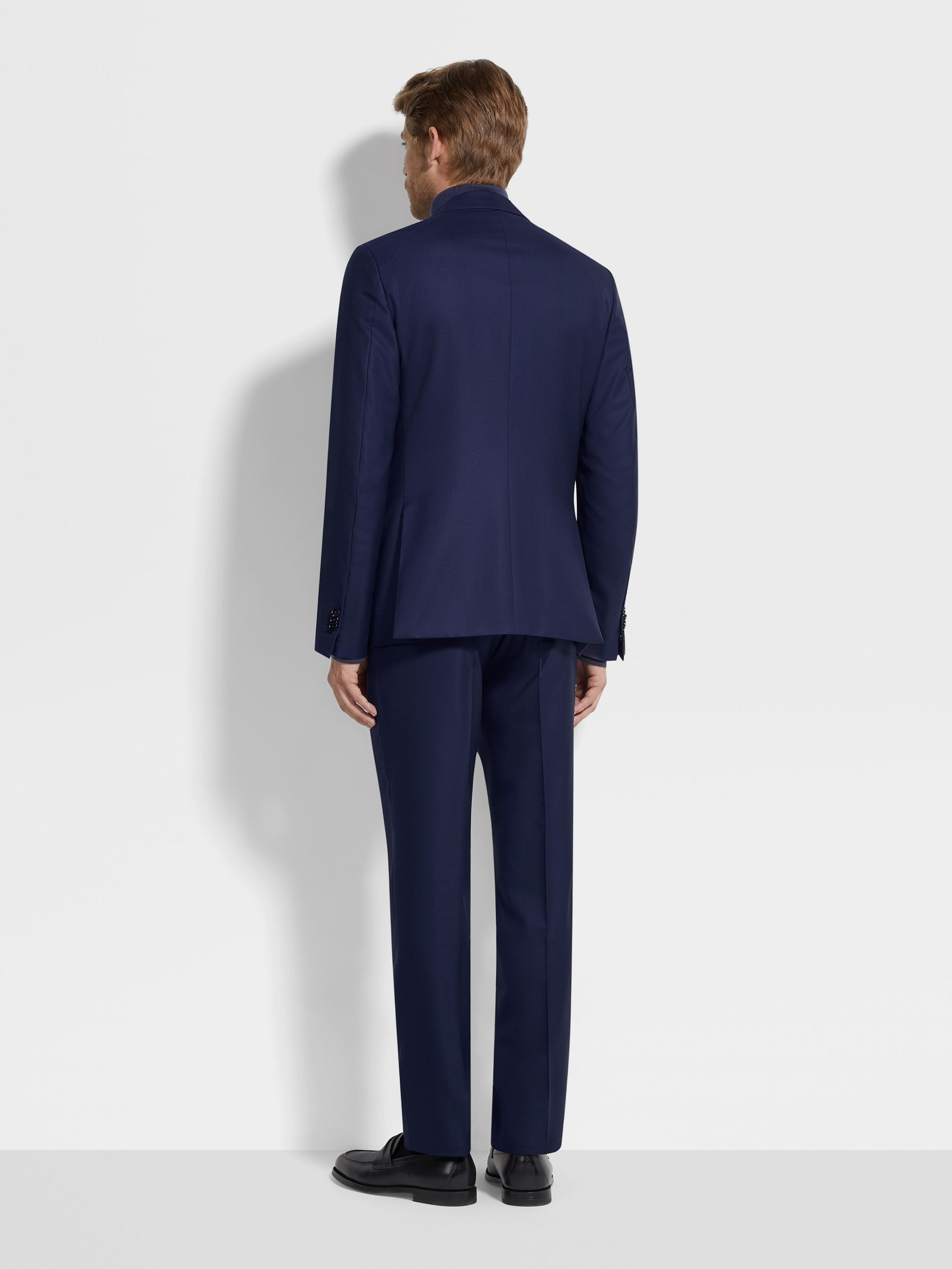 DARK BLUE 15MILMIL15 WOOL SUIT - 4