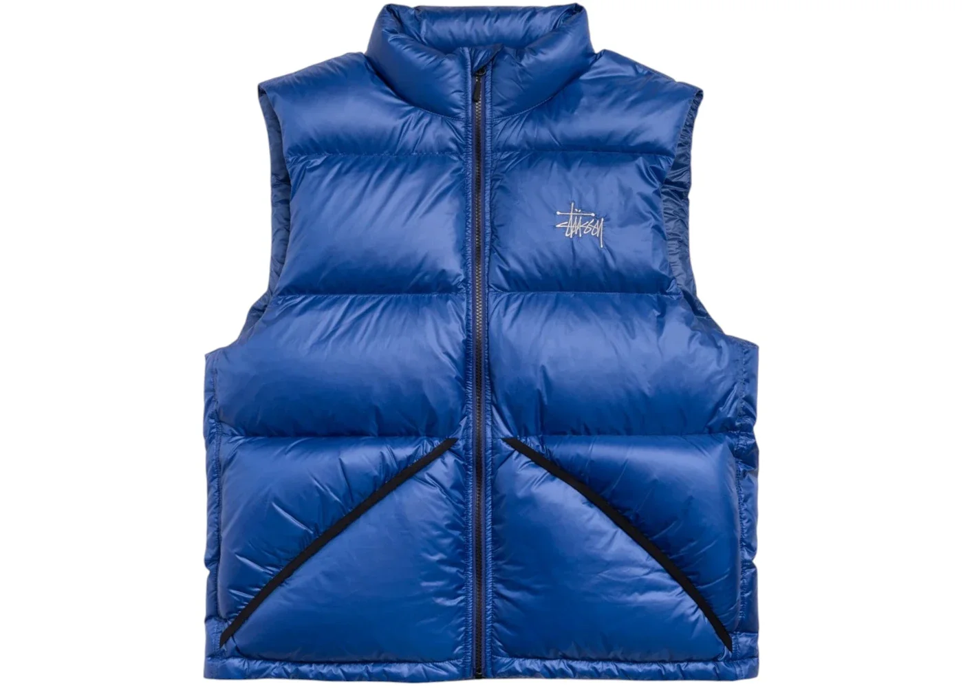 Stussy Micro Ripstop Down Vest Royal - 1
