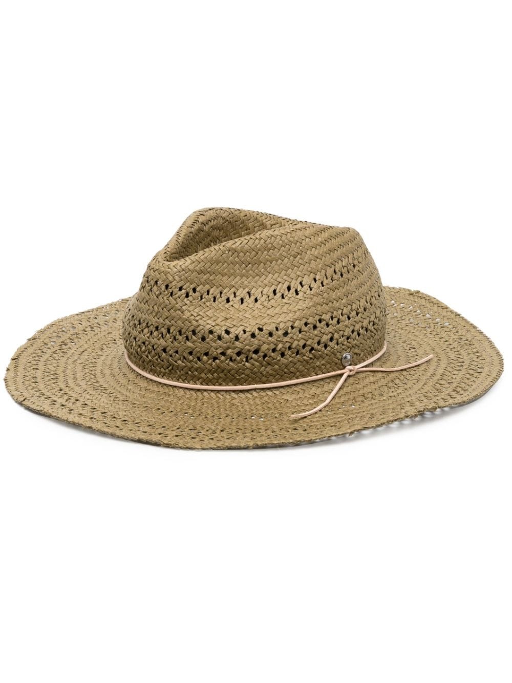 Elle woven paper fedora - 1