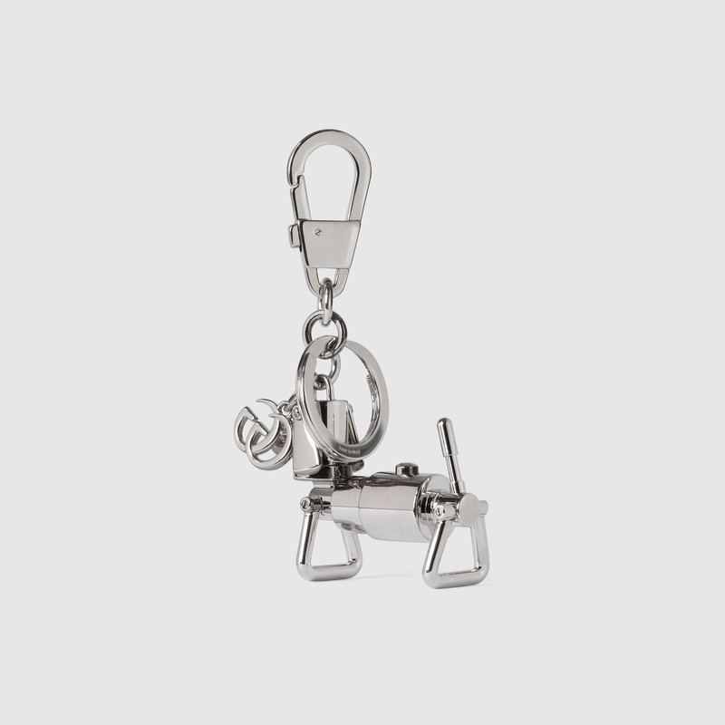 GUCCI Dog-shaped keychain with Double G outlook