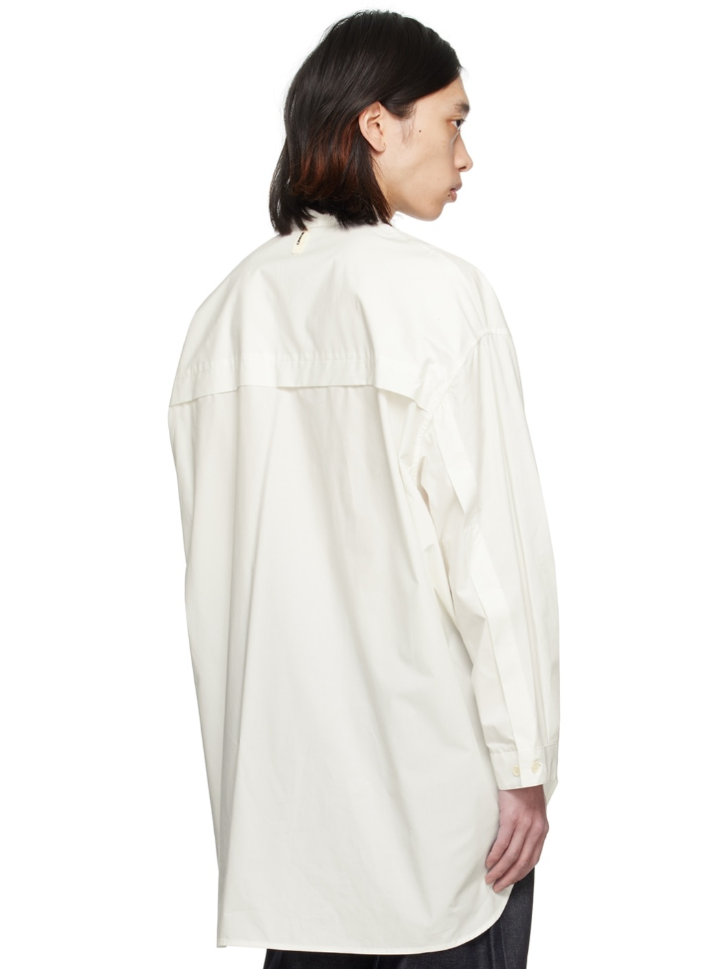 Off-White Spread Collar Shirt - 3