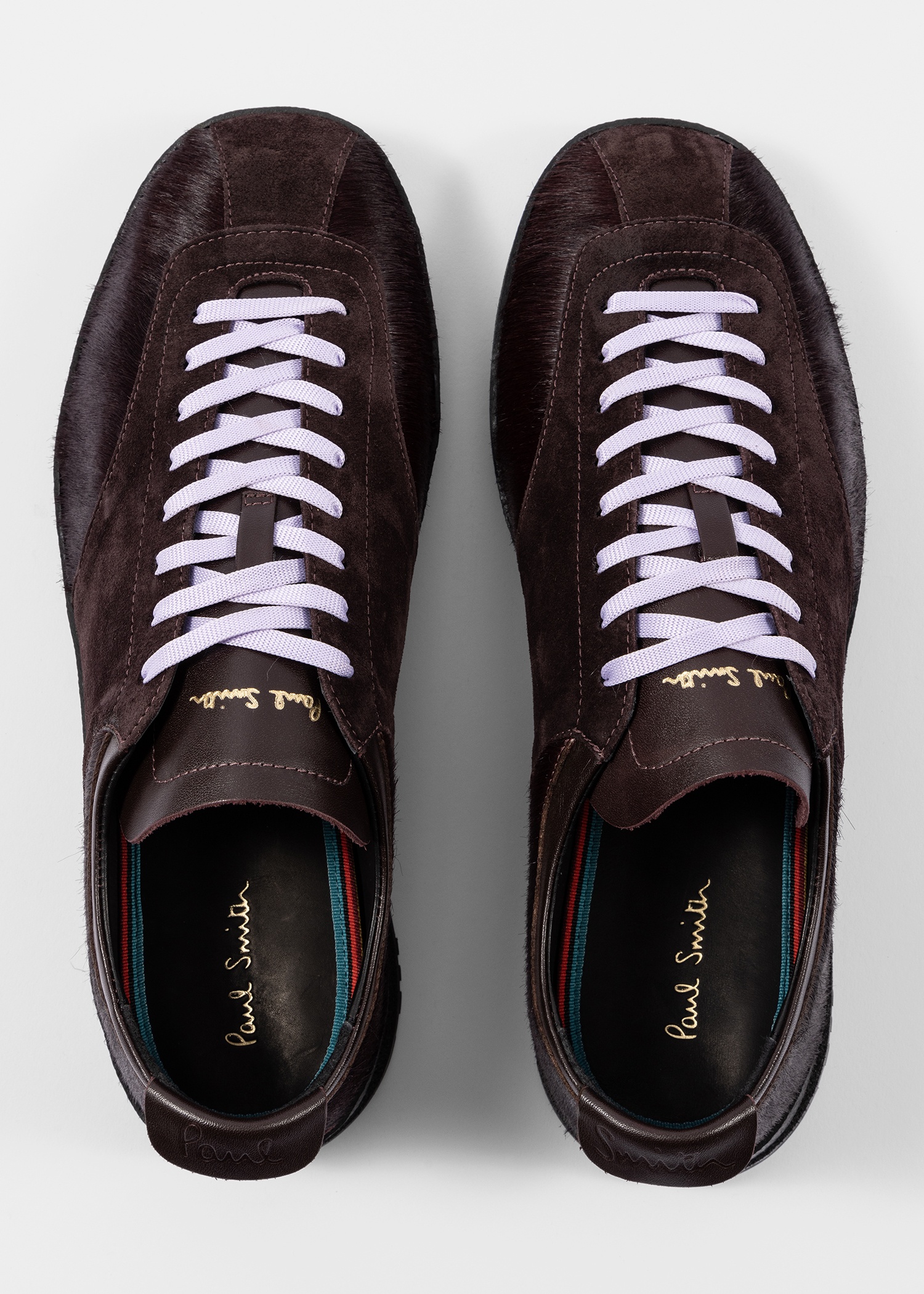 Aubergine Leather 'Zephyr' Trainers - 3