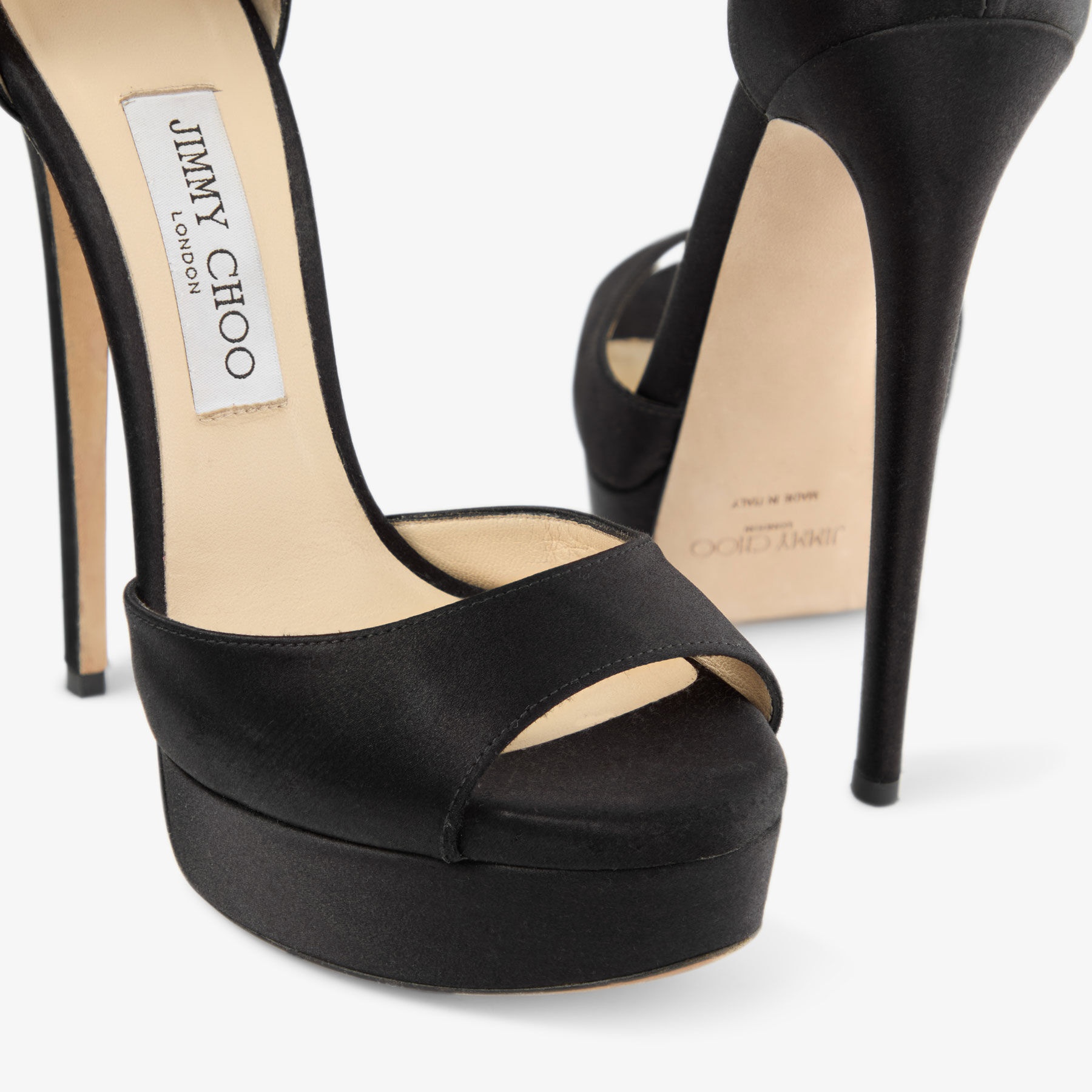 Max 150
Black Satin Sandal - 3