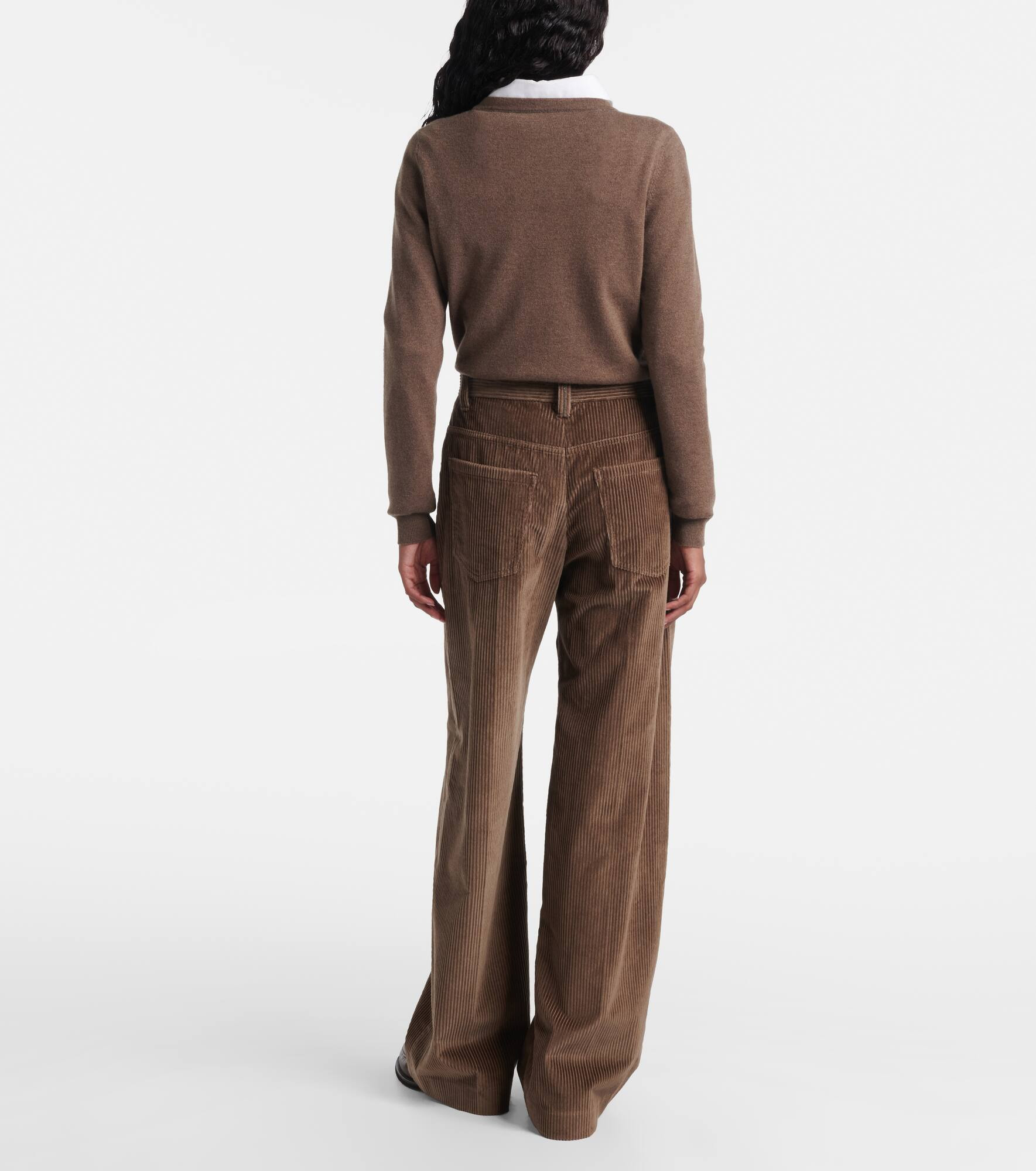 Monili cotton corduroy wide-leg pants - 3