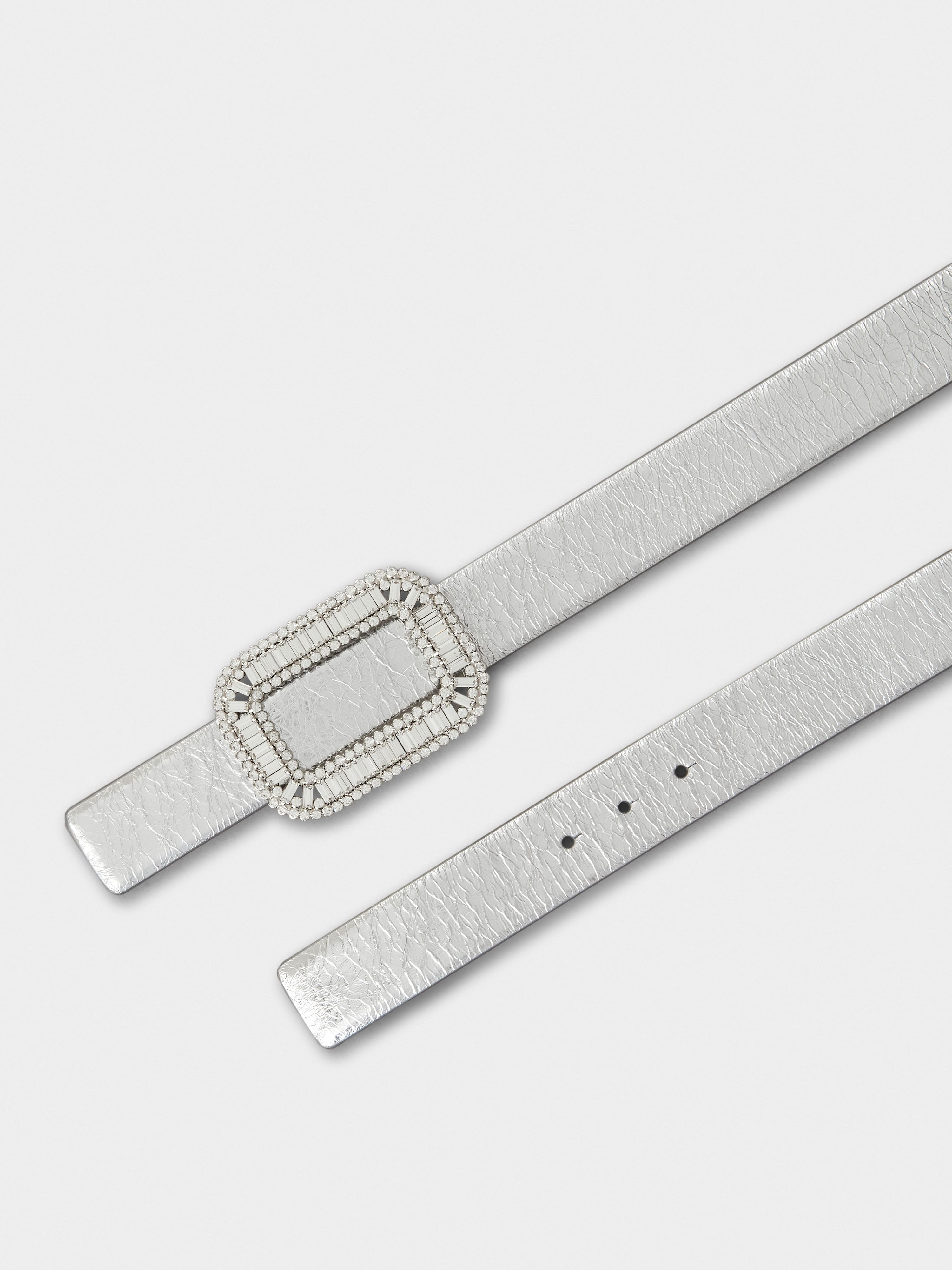 【Roger Vivier】 Pilgrim llic leather belt Roger Vivier Pilgrim belt Roger Vivier