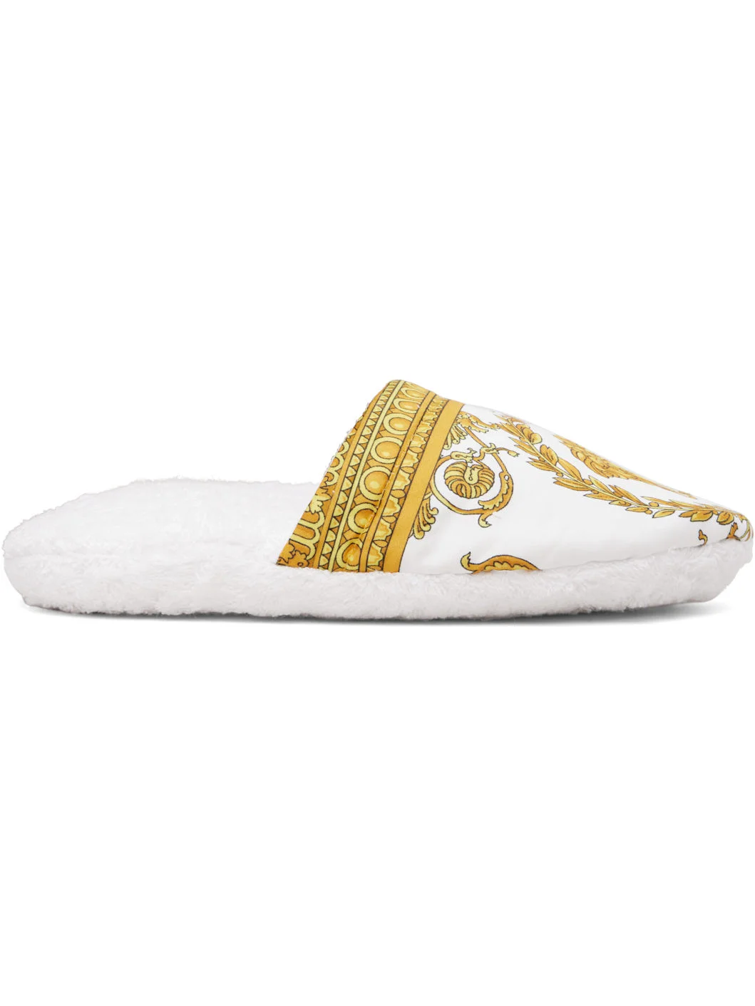 White 'I Heart Baroque' Slippers - 1