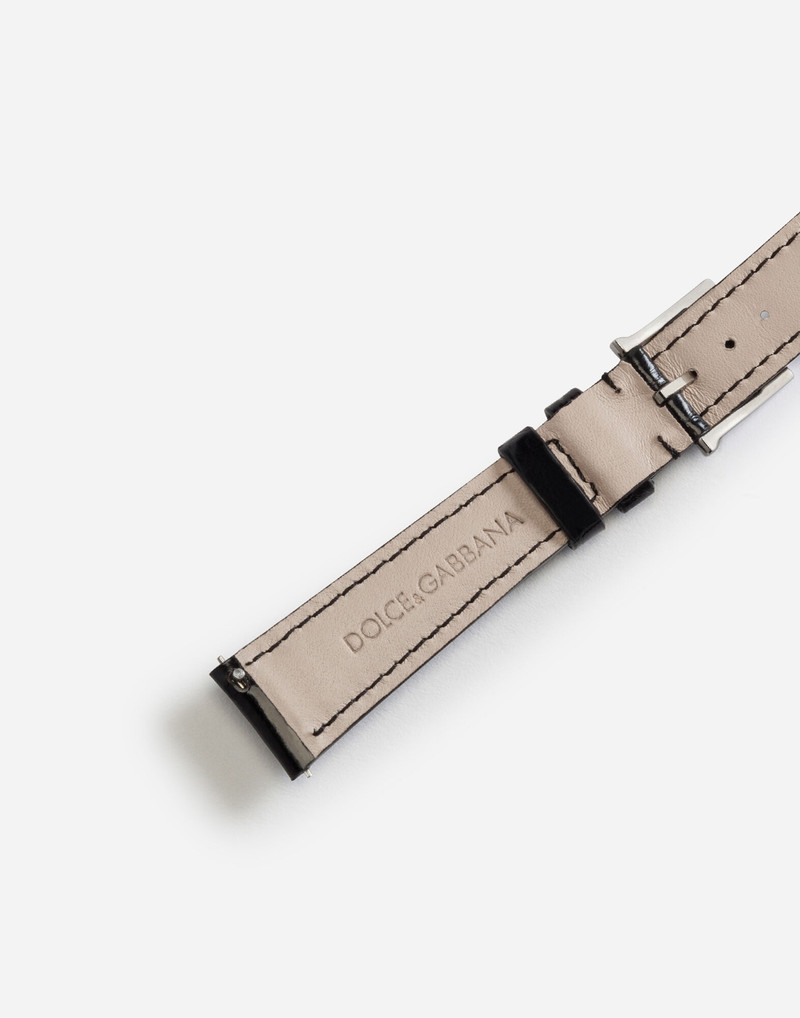 Alligator strap with buckle and hook in steel 3