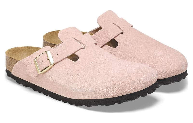 Birkenstock Boston Suede Leather Narrow Fit 'Light Rose' 1026171 - 5