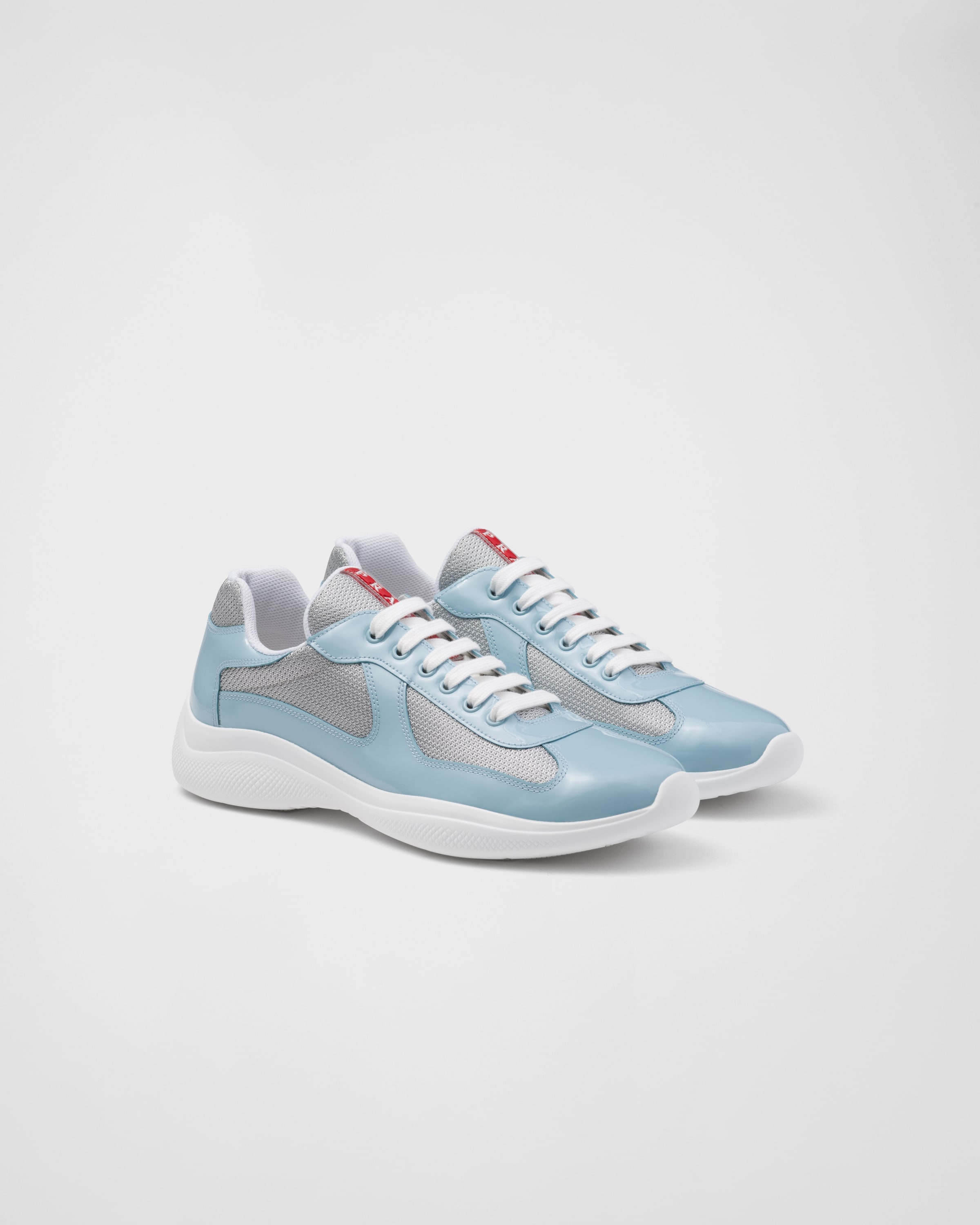 Prada America's Cup patent leather and bike fabric sneakers - 1