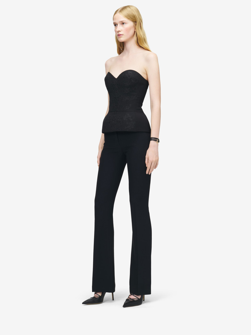 Lace Ribcage Embroidery Corset Top 4