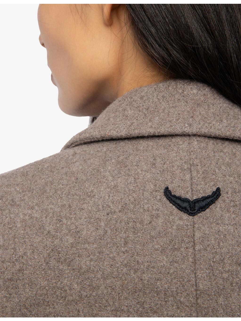Double-Breasted Peak-Lapel Wool-Blend Coat - 5