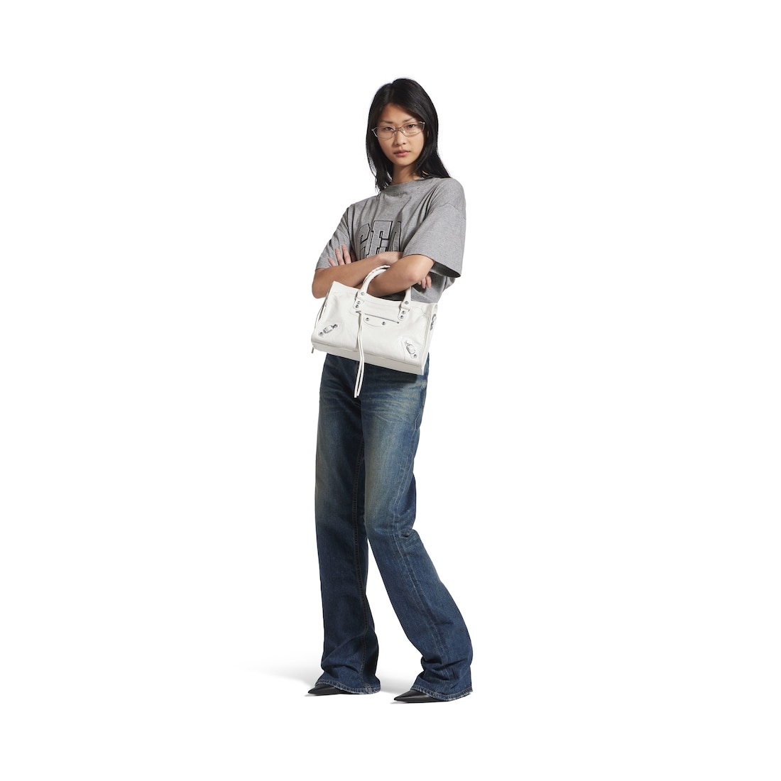 Le City Bag Small in Optic White - 8