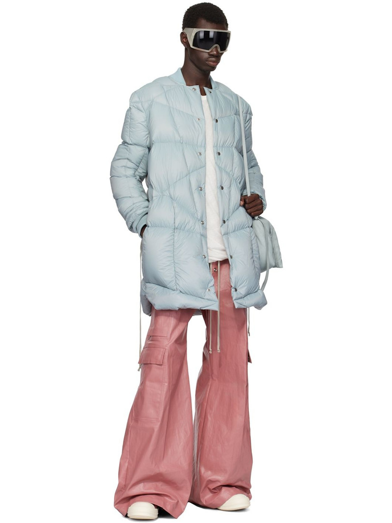 Rick Owens Blue Porterville Flight Liner Down Coat outlook