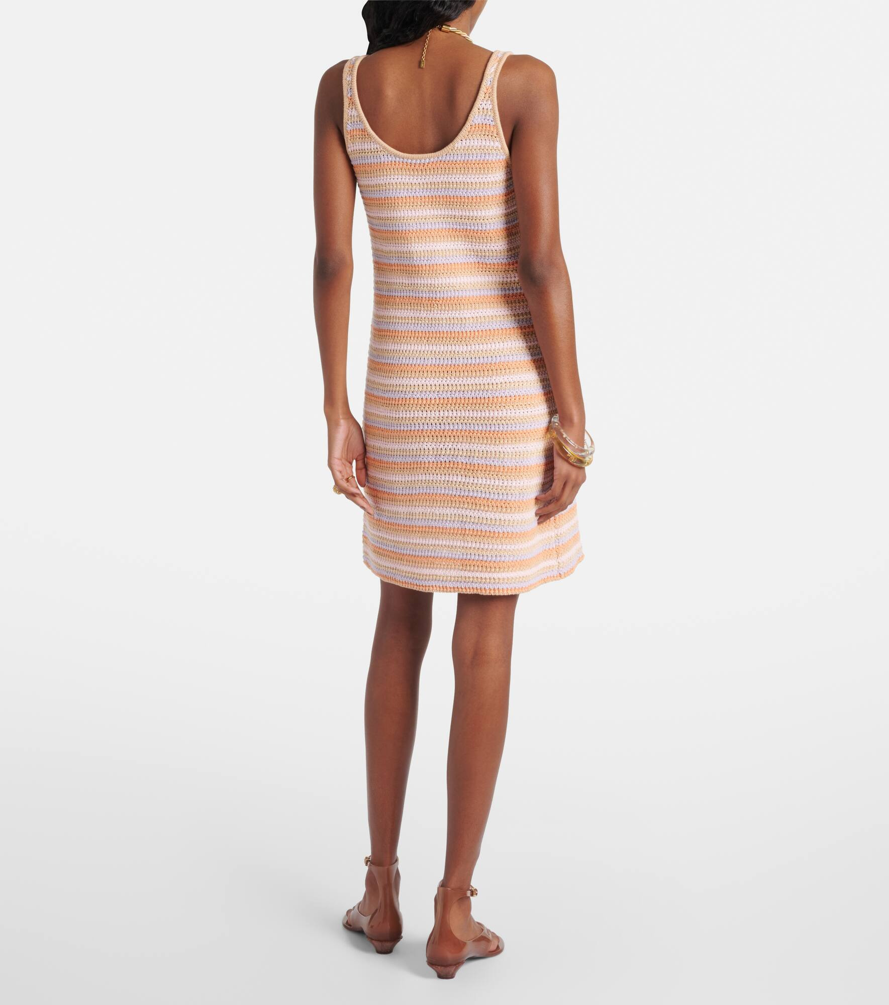 Knitted cotton minidress - 3