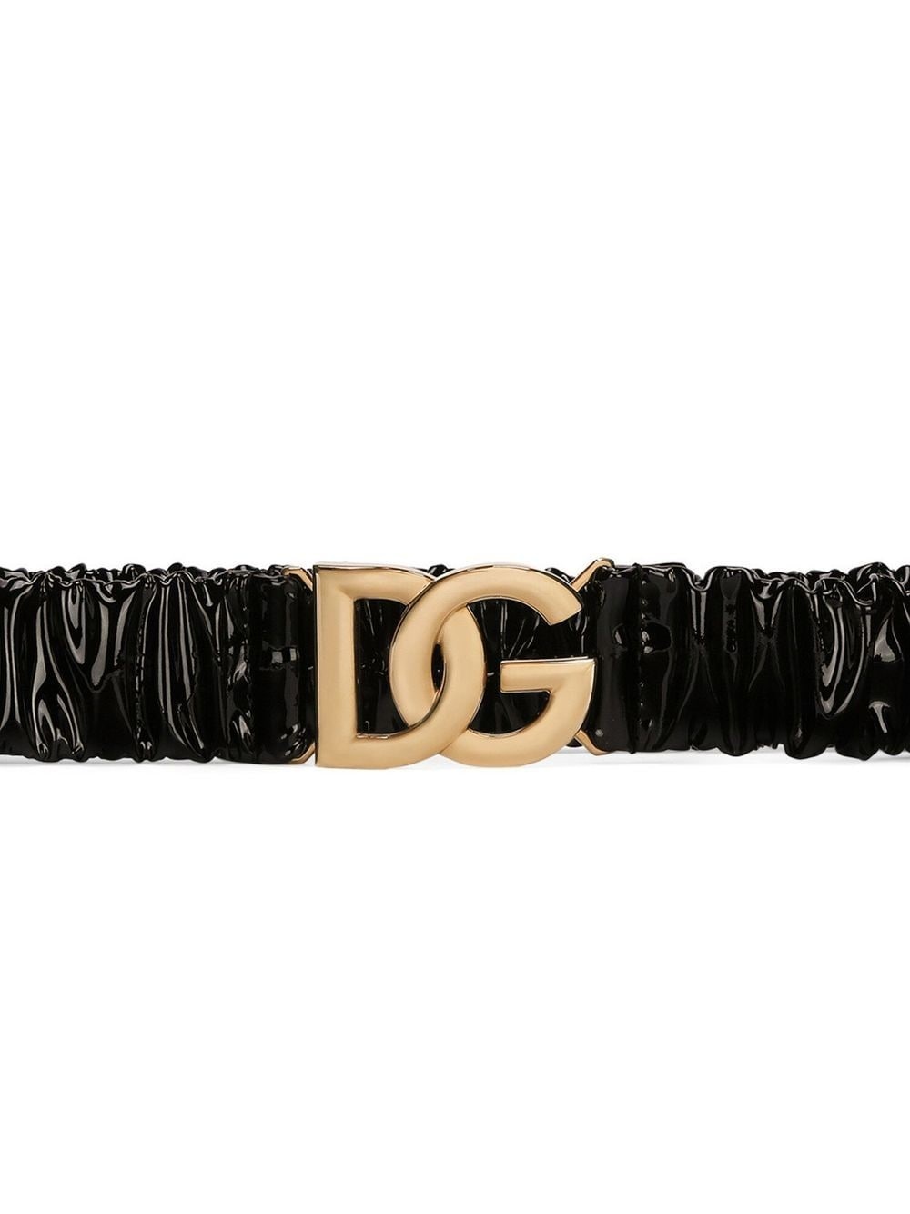 DG logo-detail ruched belt - 2