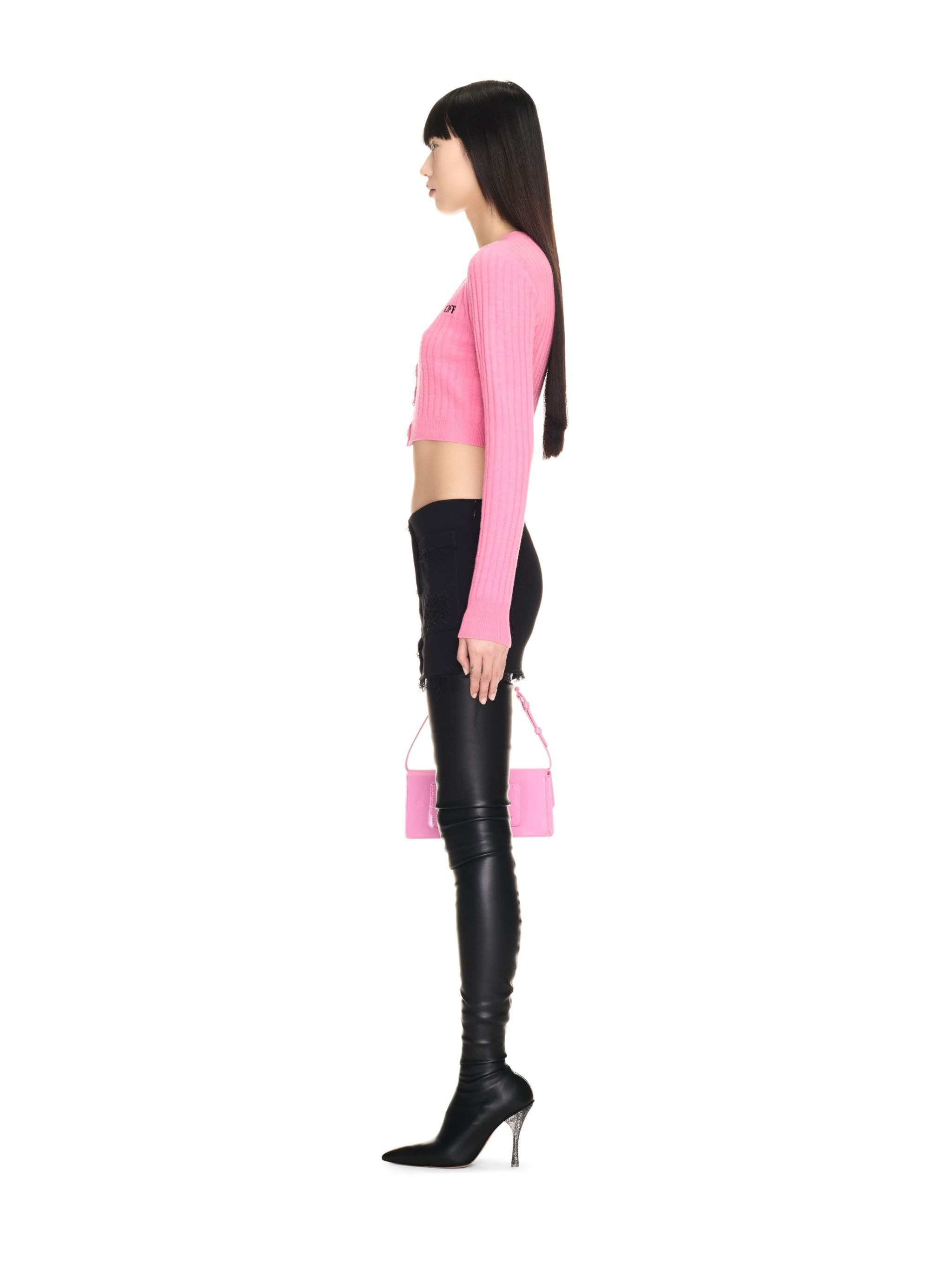 We Upside Down Crop Cardigan - 3