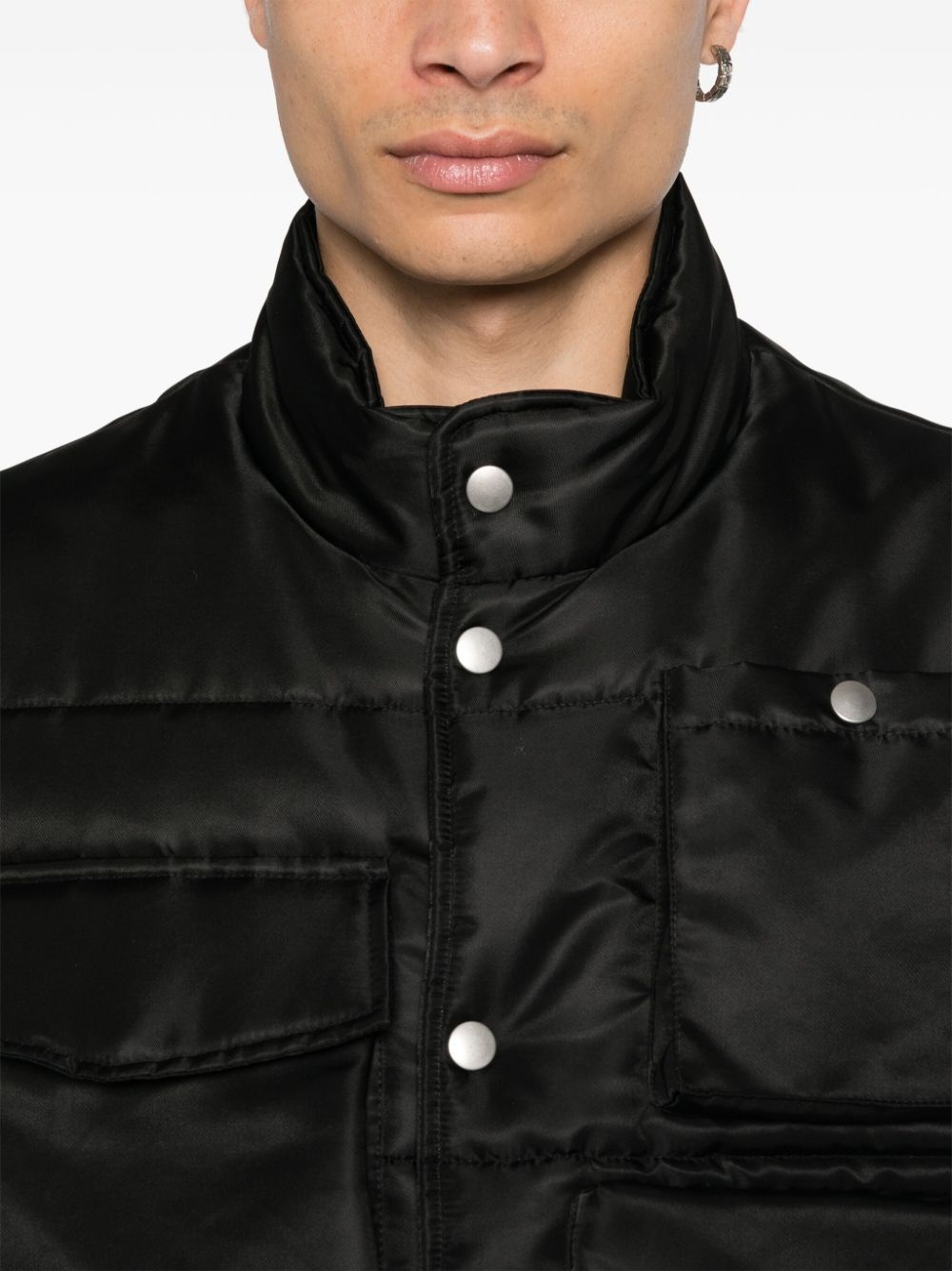 single-stitch logo gilet - 5