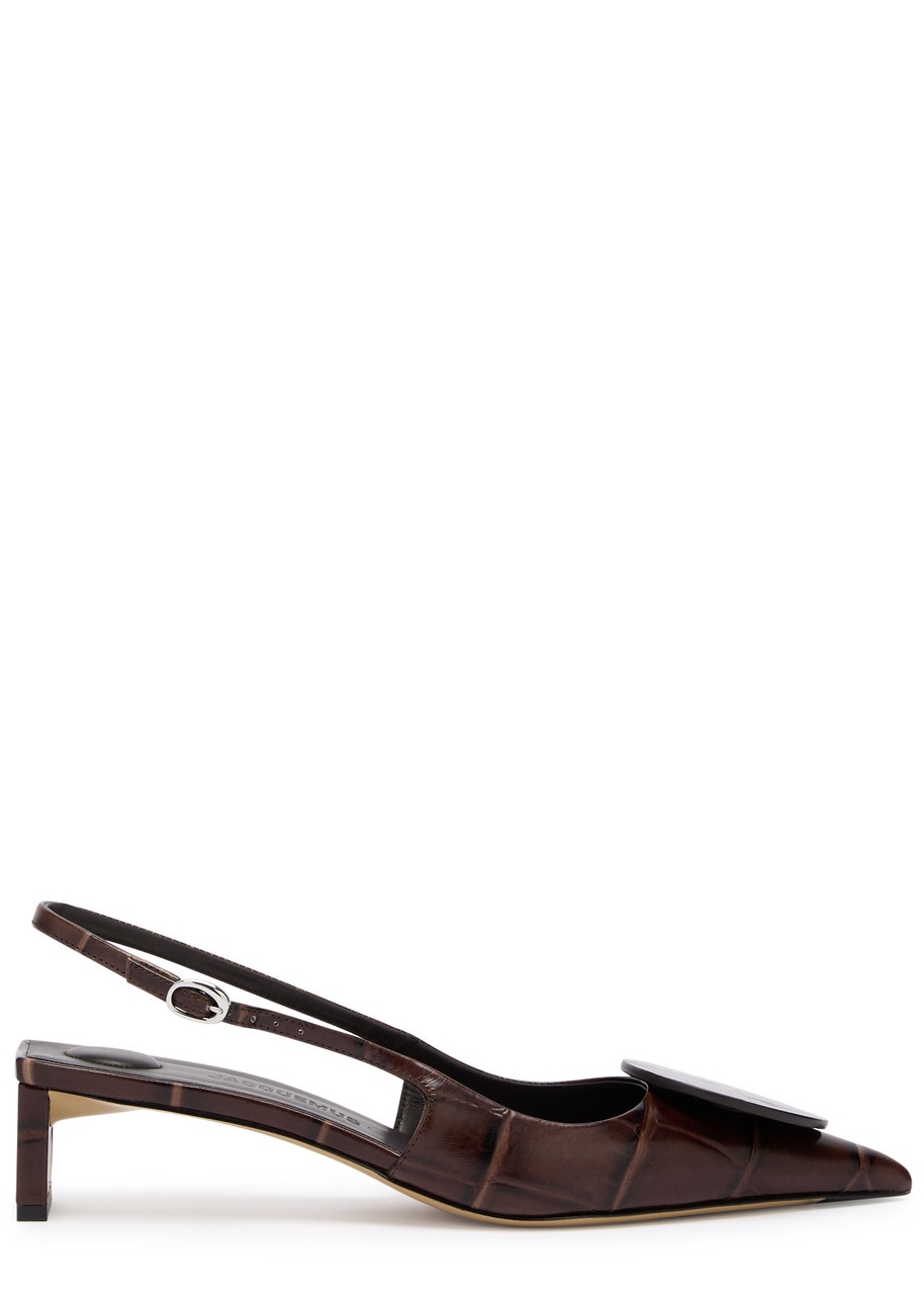 Jacquemus Les Slingbacks Duelo Leather Pumps - 1