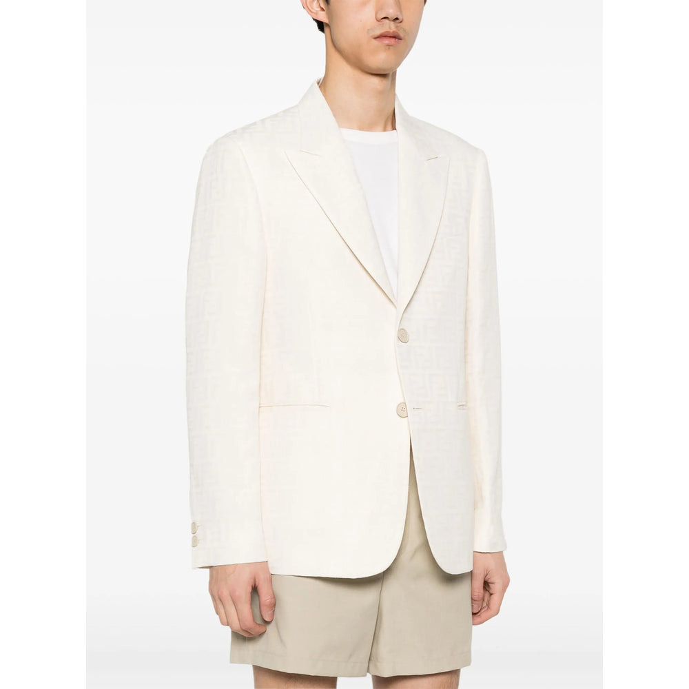 Fendi Neutrals Jackets - Blazers Men - 2