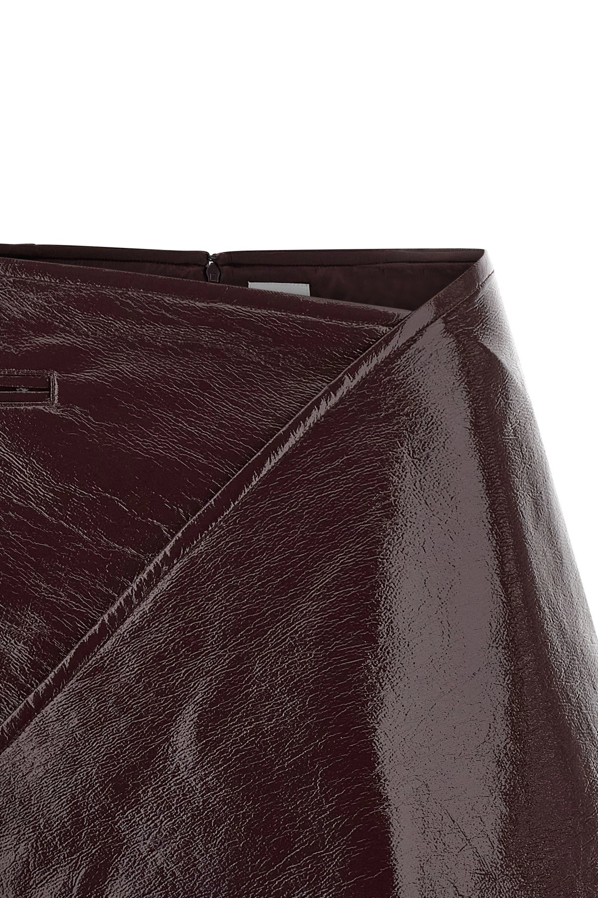 'Fold Vinyl Mini' skirt - 4