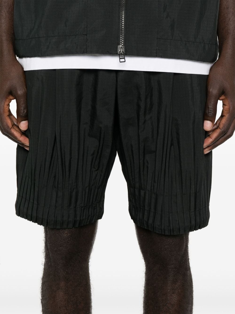 Cascade plissé-details shorts - 5