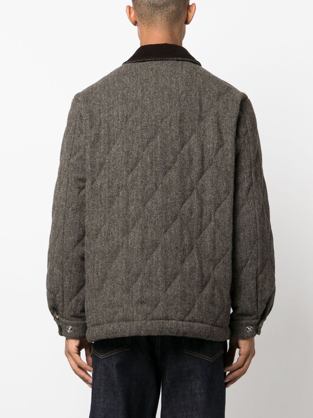 quilted wool jacket - 4