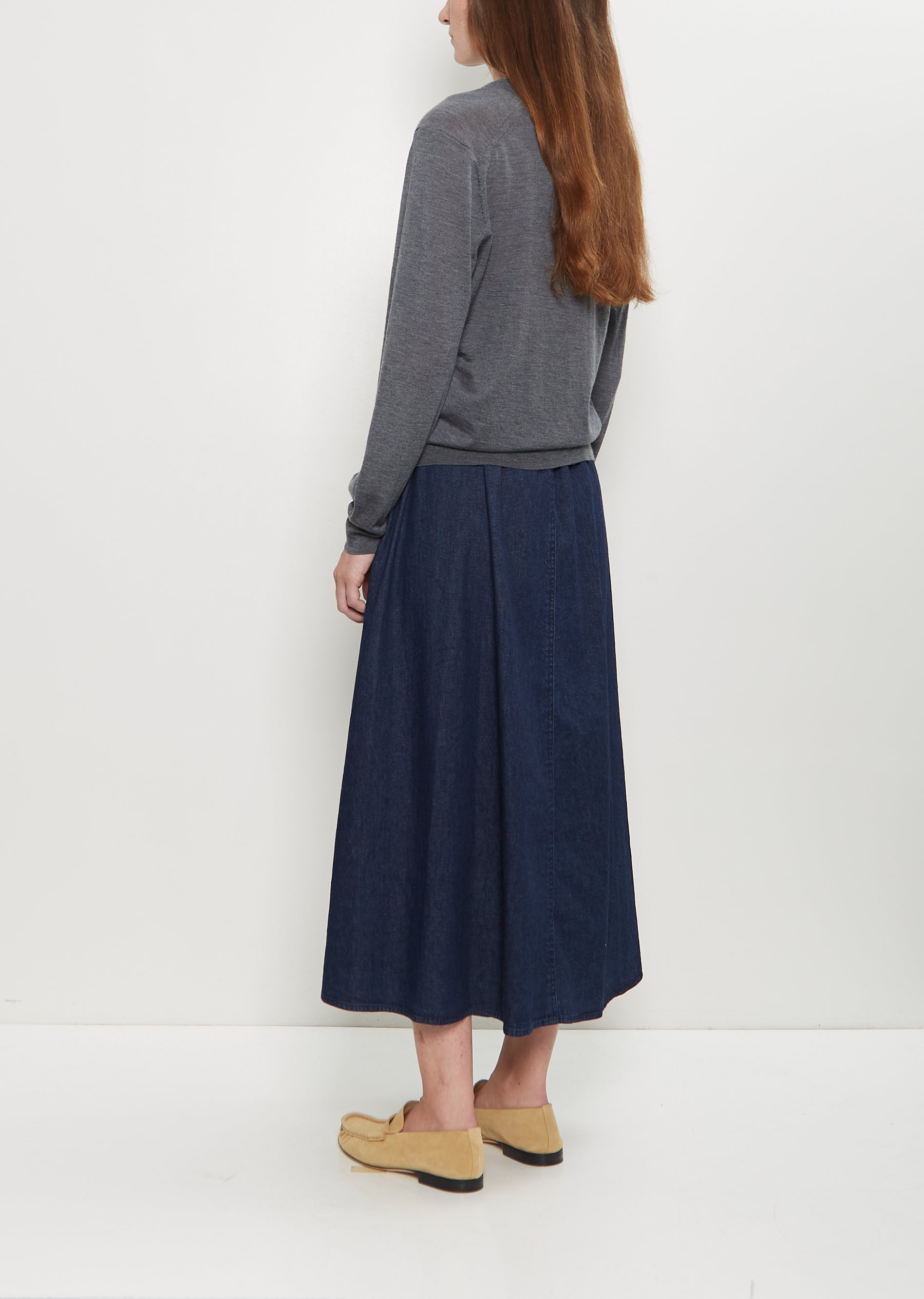 Julio Lightweight Cashmere Sweater — Anthracite Melange - 3