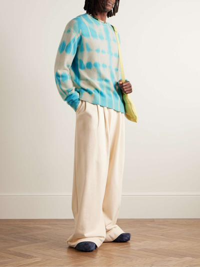 The Elder Statesman Tie-Dyed Cashmere Sweater outlook