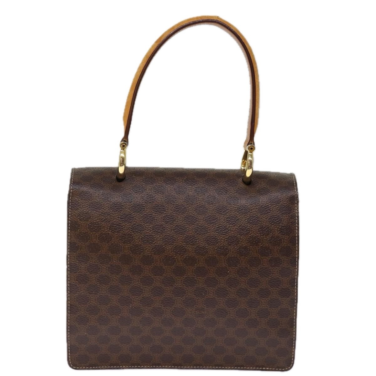 CELINE Macadam Canvas Hand Bag Pvc Brown - 2