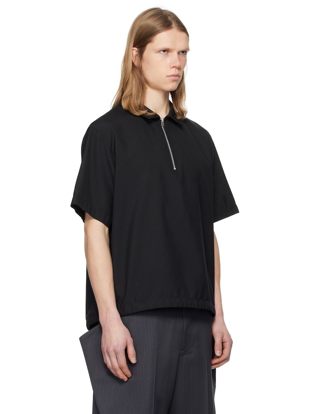 Black Suiting Polo - 2