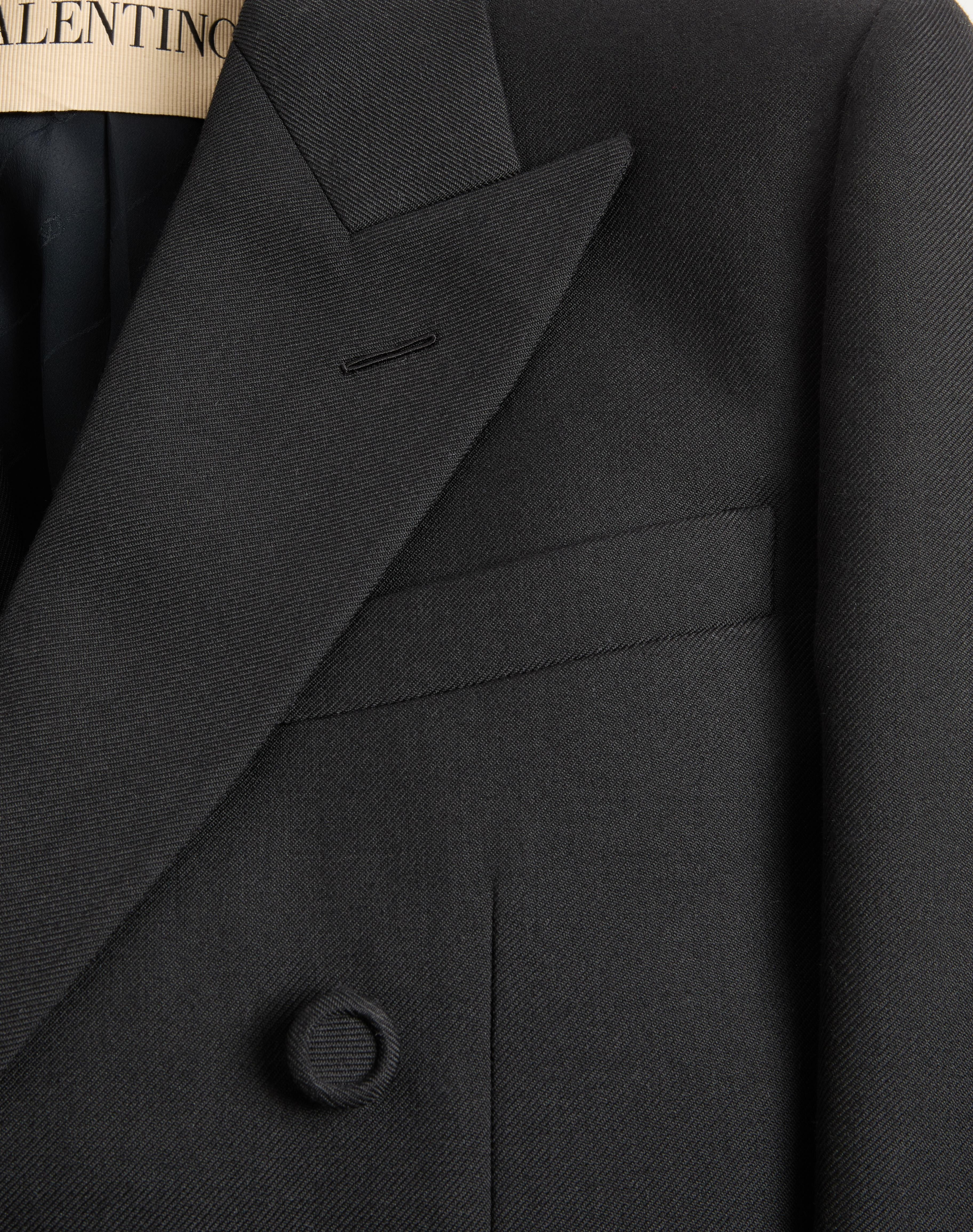 VALENTINO DOUBLE-BREASTED JACKET IN WOOL GABARDINE - 7