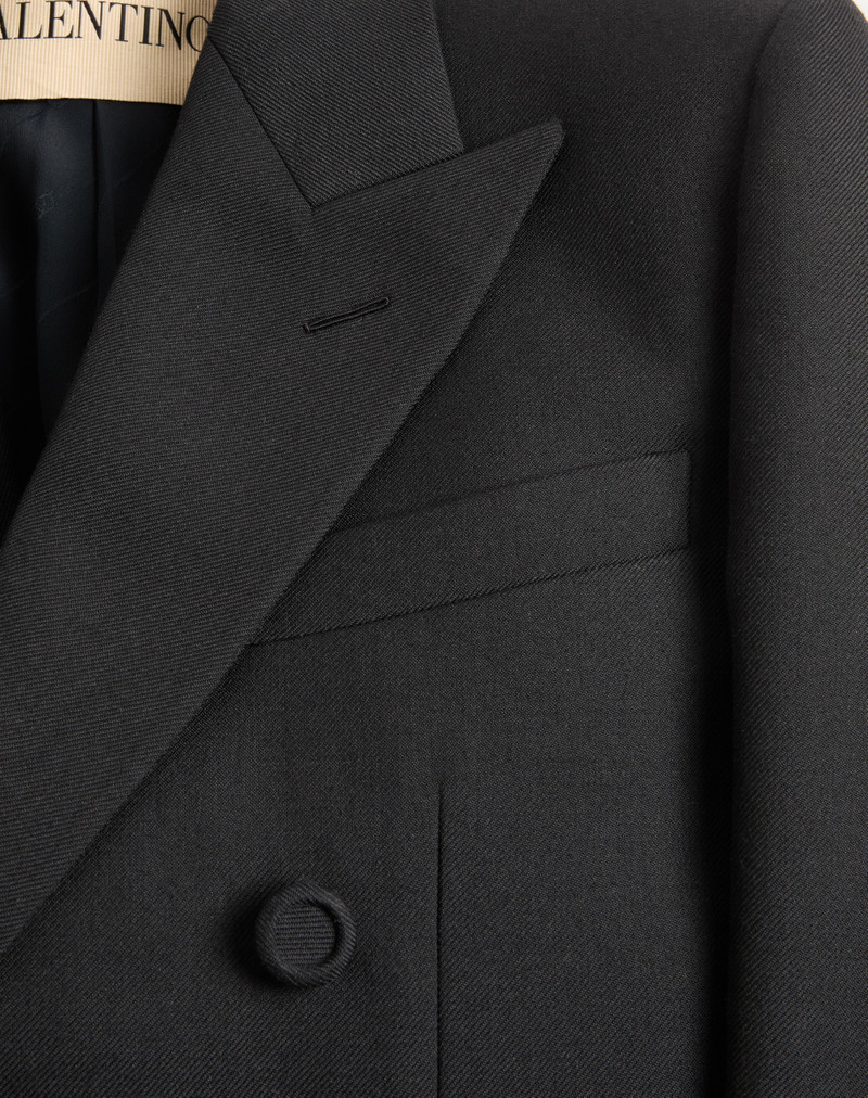 VALENTINO DOUBLE-BREASTED JACKET IN WOOL GABARDINE 7