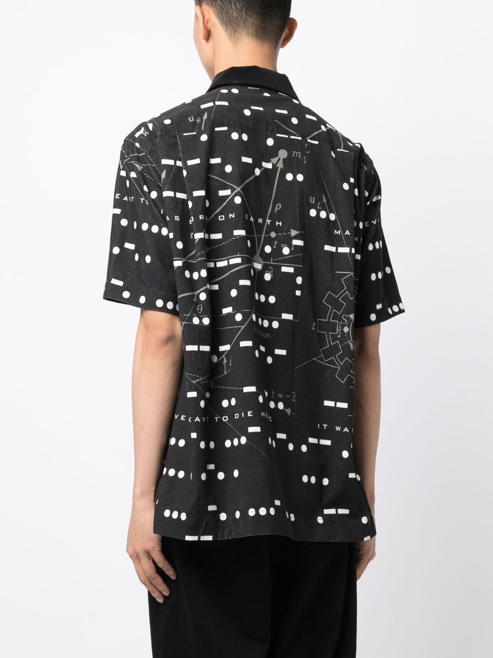 x Interstellar geometric-print cotton shirt - 4