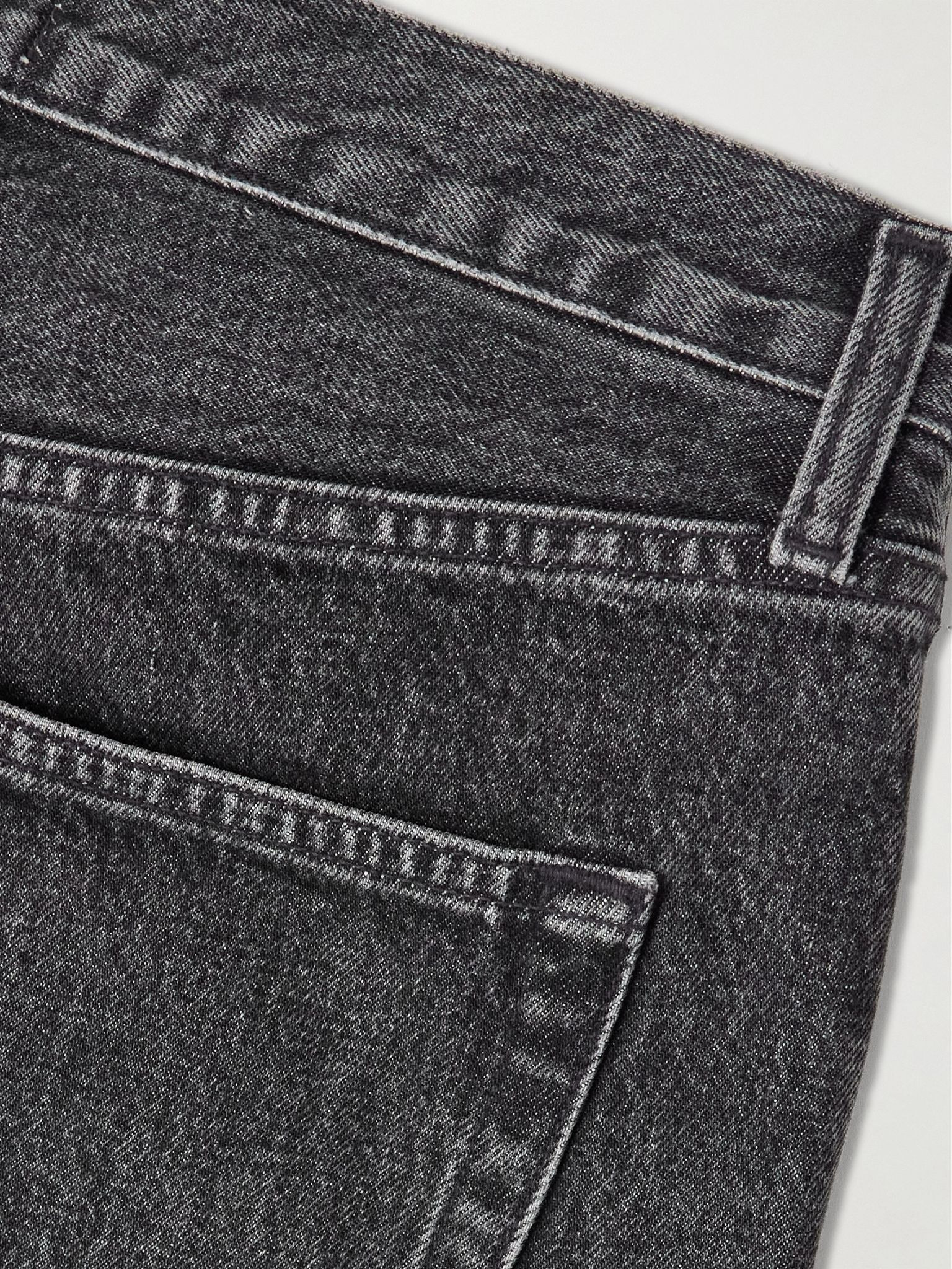 Kelly high-rise straight-leg organic jeans Black - 6