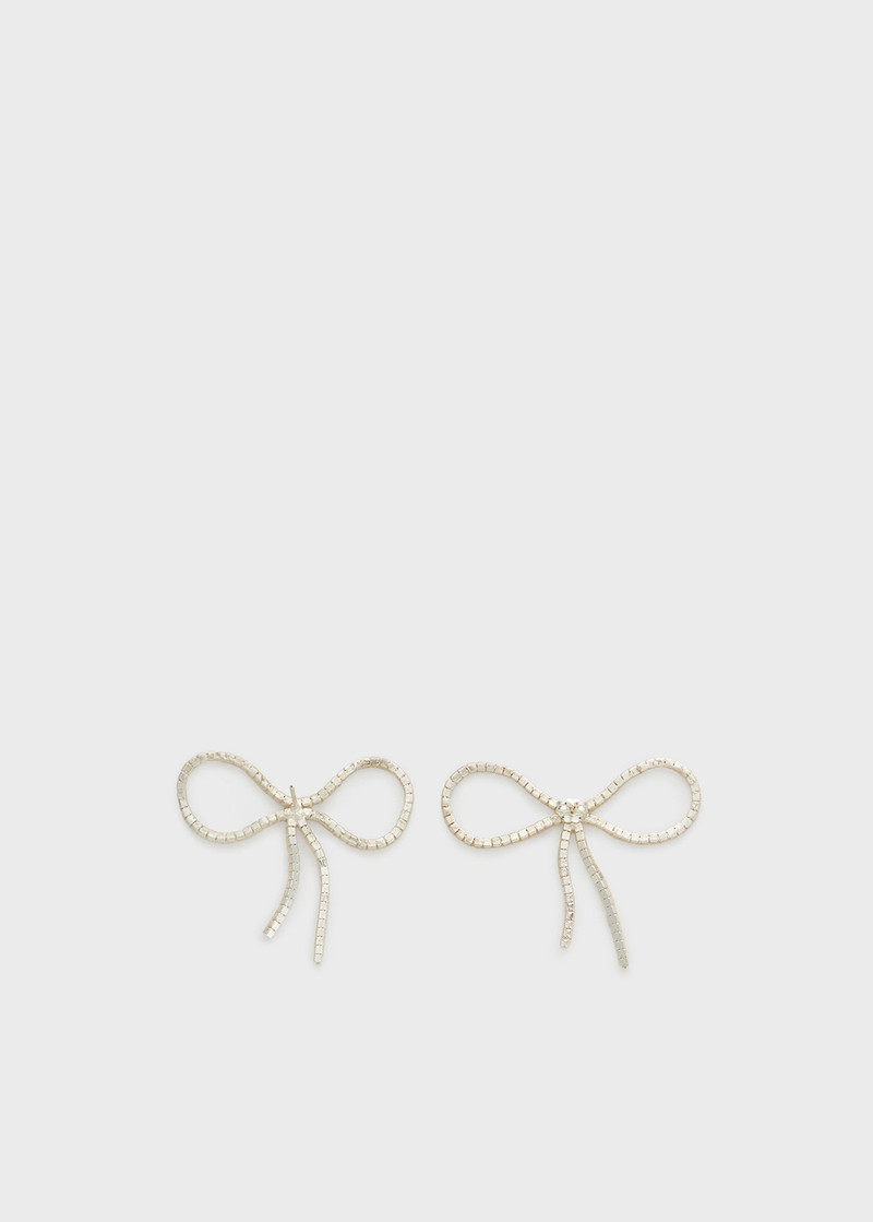 Blumarine RHINESTONE BOW EARRINGS outlook