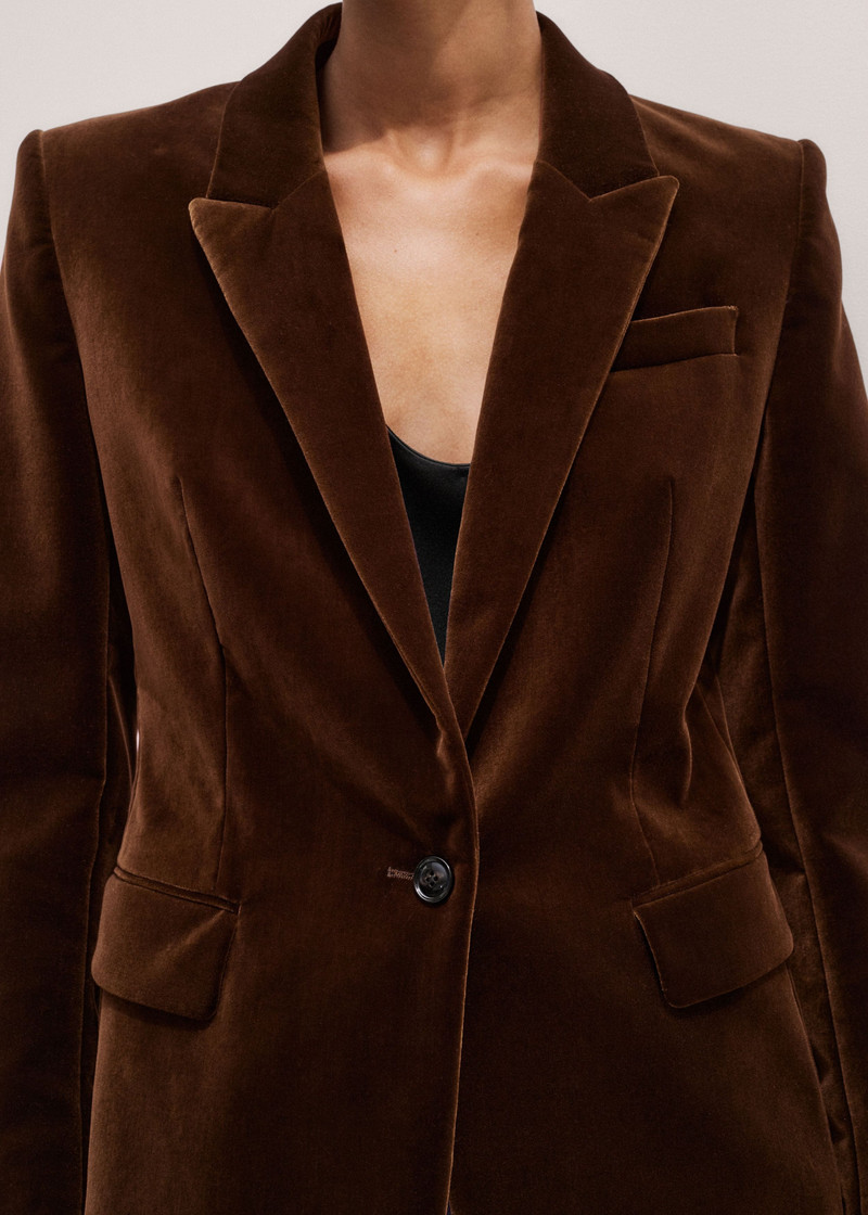 Sharp Shoulder Blazer 1