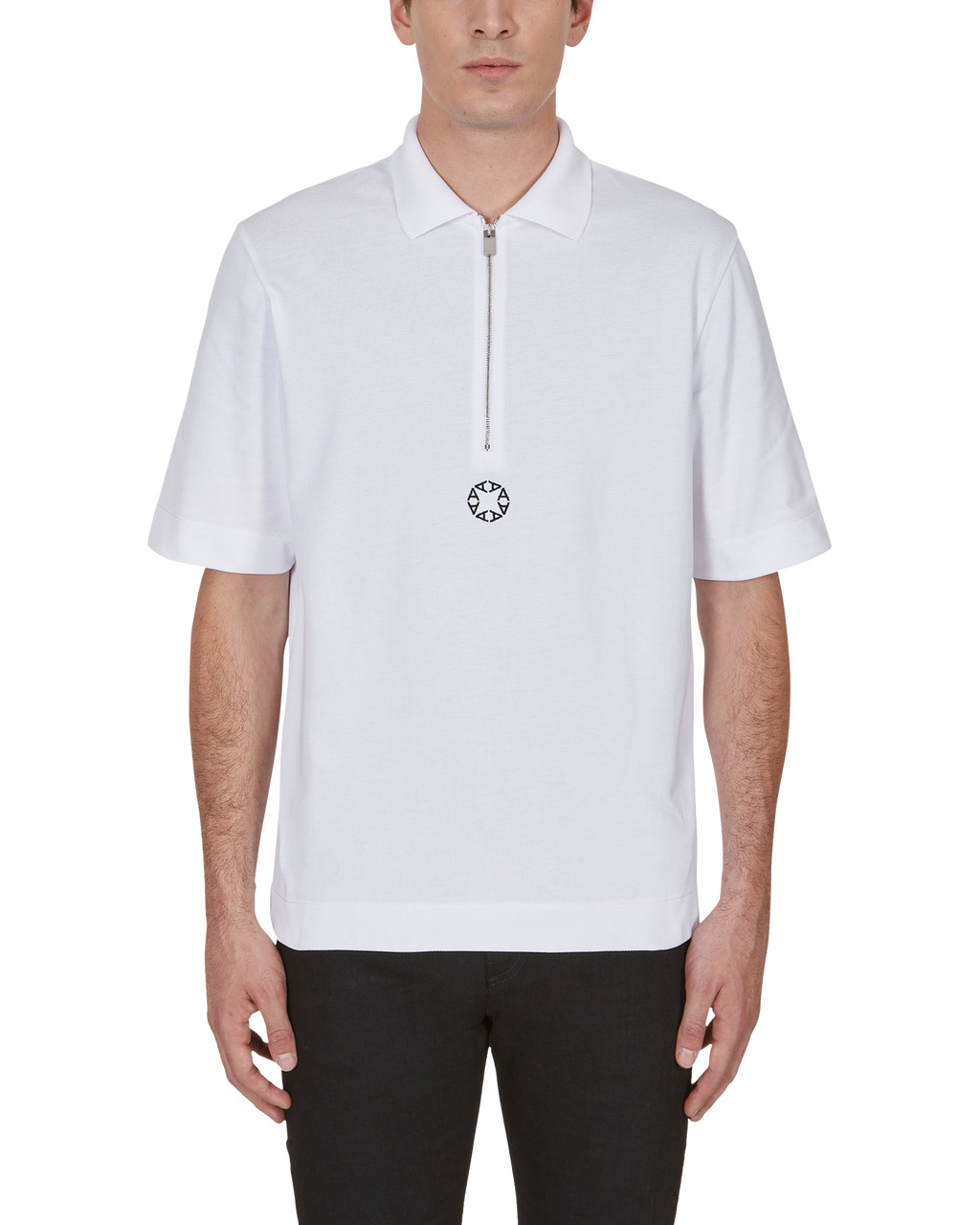 ZIP COLLAR PIQUE POLO SHIRT - 2