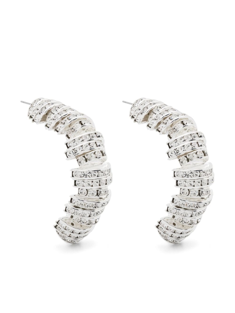 crystal-embellished earrings - 1