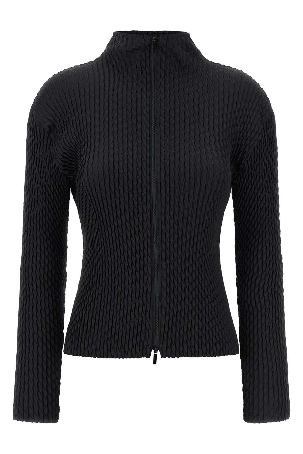 'Sleek Pleats' cardigan - 1