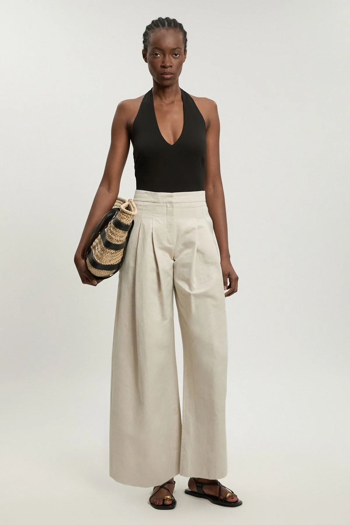 Premium Linen Wide Leg Trouser - 1