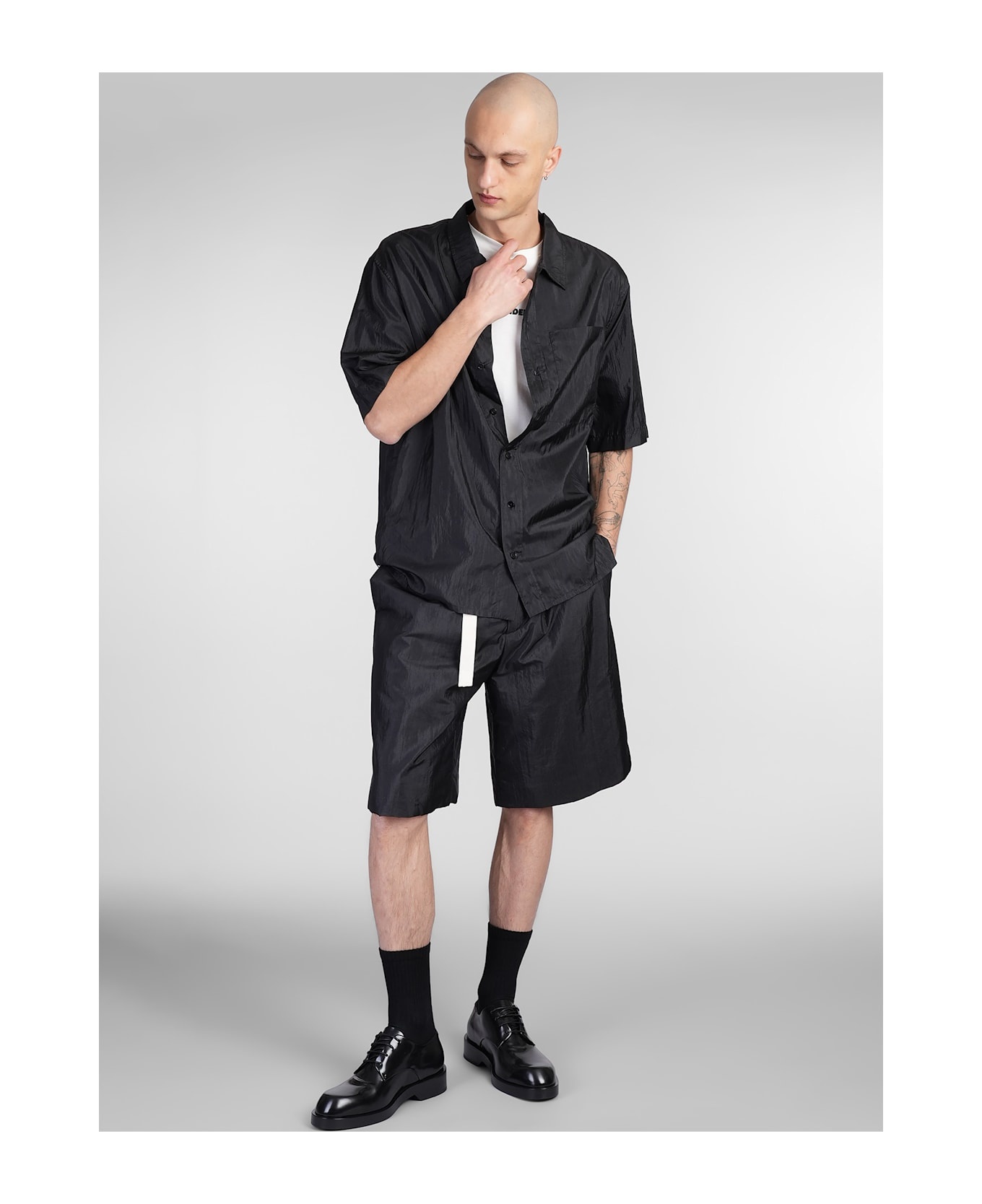 Trousers 45 Short Shorts In Black Polyamide - 2