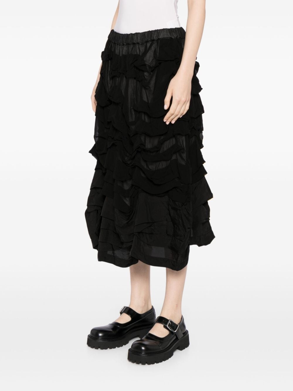 ruffled midi skirt - 3