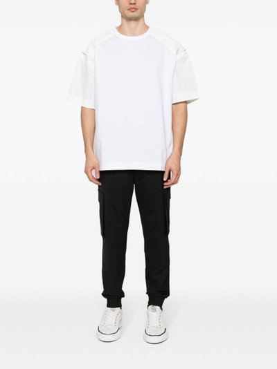 JUUN.J embroidered-logo panelled T-shirt outlook