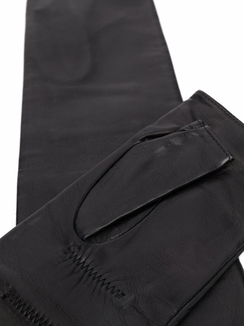 MANOKHI fingerless leather gloves outlook