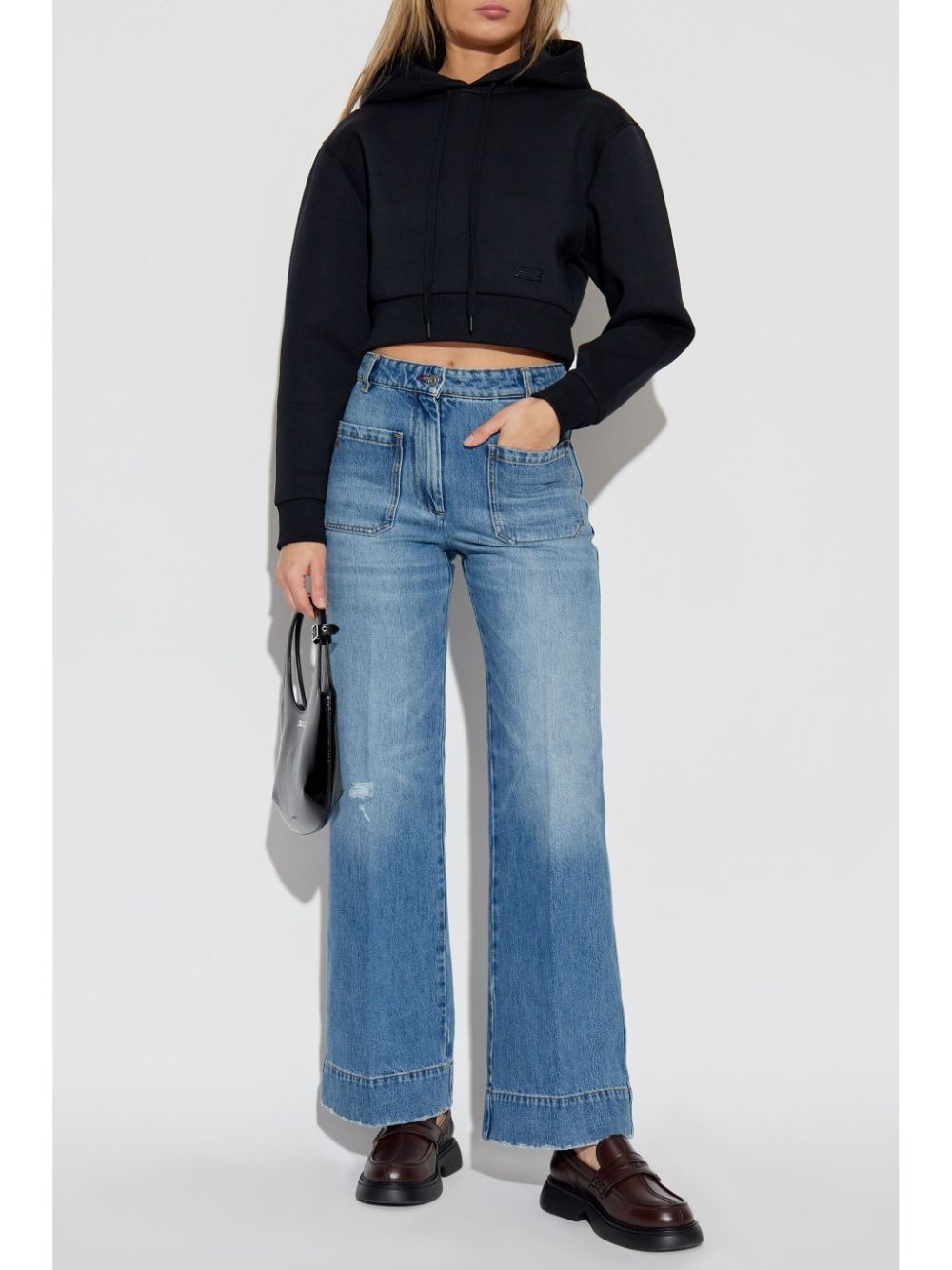 cropped hoodie - 2